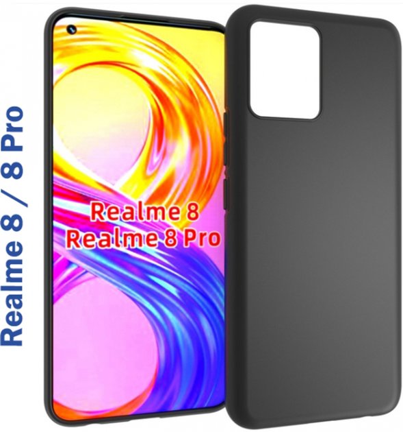 

Cиліконовий чохол BeCover для Realme 8 / 8 Pro (706935) Black