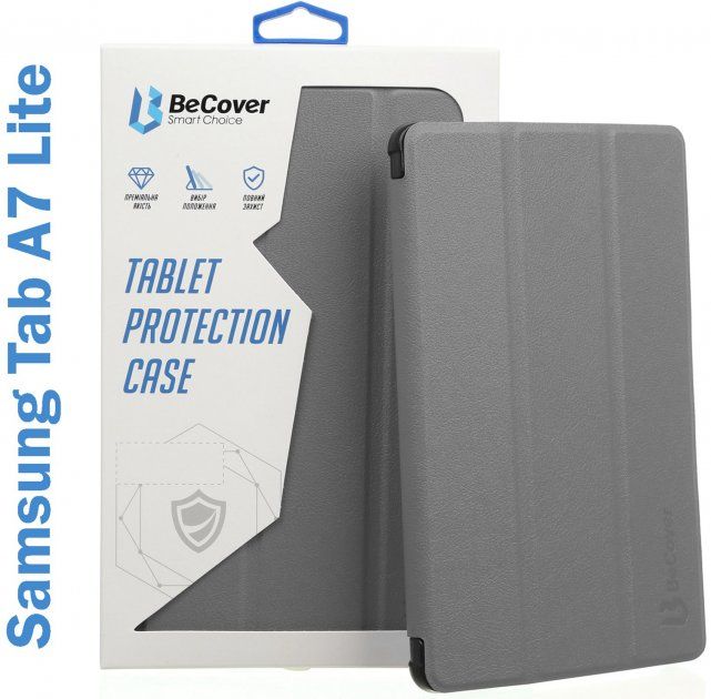 

Чохол-книжка BeCover Smart Case для Samsung Galaxy Tab A7 Lite SM-T220 / SM-T225 (706456) Grey