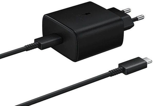 

Мережевий зарядний пристрій Samsung USB-C Wall Charger with Cable USB-C 45W (EP-TA845XBEGRU) Black