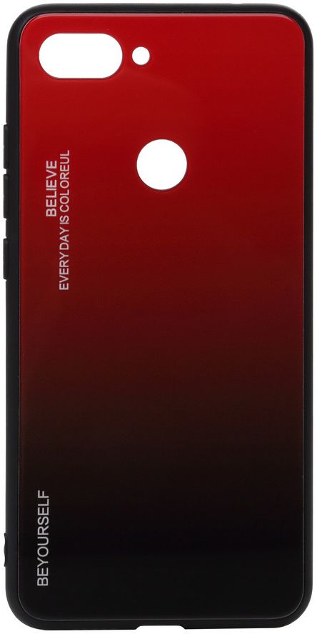 

Панель BeCover Gradient Glass для Xiaomi Mi 8 Lite (703575) Red-Black