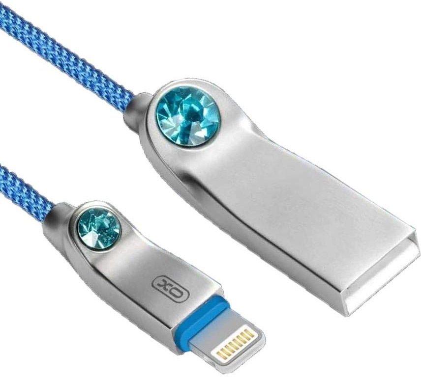 

Кабель USB XO NB22 lightning 1m 2.4A Blue