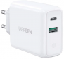 Сетевое зарядное устройство Ugreen CD170 36W USB + Type-C Charger (UGR-60468) White  - фото  - интернет-магазин электроники и бытовой техники TTT