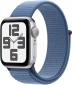 Apple Watch SE (2023) GPS 44mm Silver Aluminium Case with Winter Blue Sport Loop (MREF3QP/A) - фото  - інтернет-магазин електроніки та побутової техніки TTT