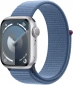 Apple Watch Series 9 GPS 45mm Silver Aluminium Case with Winter Blue Sport Loop (MR9F3QP/A) - фото  - інтернет-магазин електроніки та побутової техніки TTT