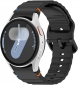 Ремешок BeCover Ribbed Tape для Samsung Galaxy Watch (20mm) 3 41mm/4/5/6/7 40-44mm (712037) Black - фото  - интернет-магазин электроники и бытовой техники TTT