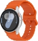 Ремешок BeCover Ribbed Tape для Samsung Galaxy Watch (20mm) 3 41mm/4/5/6/7 40-44mm (712046) Orange  - фото  - интернет-магазин электроники и бытовой техники TTT