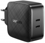 Сетевое зарядное устройство Ugreen CD216 66W 2xType-C PD Charger (UGR-70867) Black  - фото  - интернет-магазин электроники и бытовой техники TTT