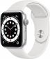 Apple Watch Series 6 GPS 44mm Silver Aluminium Case with White Sport Band - фото  - інтернет-магазин електроніки та побутової техніки TTT