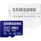 Карта пам'яті Samsung PRO Plus microSDXC 512GB C10 UHS-I U3 V30 A2 + SD адаптер (MB-MD512SA/EU) - фото  - інтернет-магазин електроніки та побутової техніки TTT