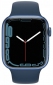 Apple Watch Series 7 GPS 45mm Blue Aluminium Case with (MKN83UL/A) Deep Navy Sport Band - фото  - інтернет-магазин електроніки та побутової техніки TTT