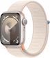 Apple Watch Series 9 GPS 45mm Starlight Aluminium Case with Starlight Sport Loop (MR983QP/A) - фото  - інтернет-магазин електроніки та побутової техніки TTT