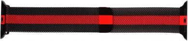 Ремінець ArmorStandart Milanese Loop Band для Apple Watch All Series 38-40mm (ARM54387) Black/Red - фото  - інтернет-магазин електроніки та побутової техніки TTT